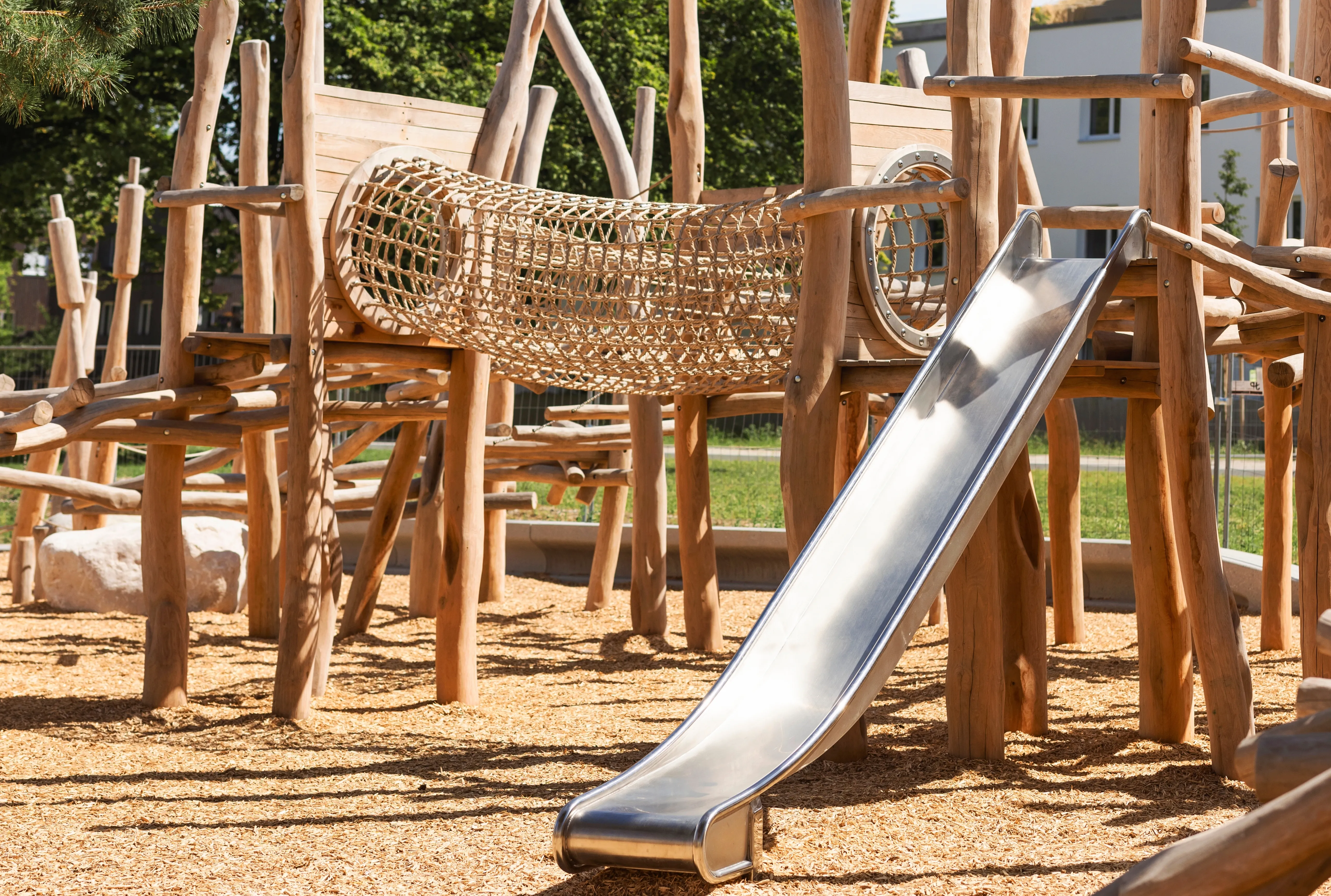Robinia wood products playground