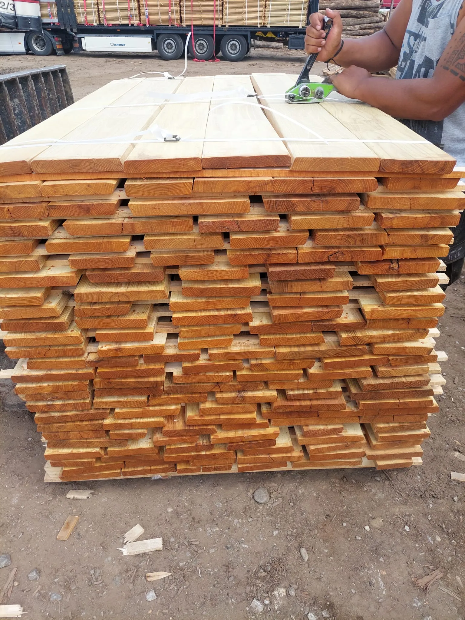 Robinia Sawn Timber Planed 1 Side Trimmed 1